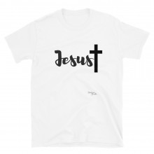 "Jesus" - Short-Sleeve Unisex T-Shirt (White)